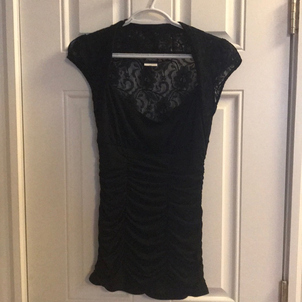 Frederick’s of Hollywood Lace Ruched Top